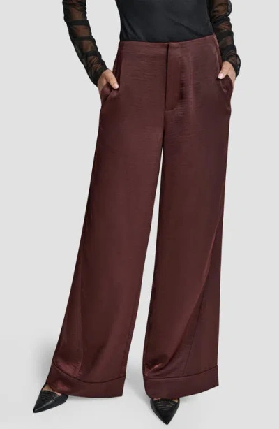 Dkny Wide Leg Pants In Purple