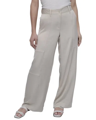 Dkny Wide Leg Relaxed Pant In Neutral