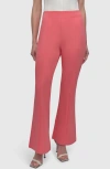 Dkny Wide Leg Scuba Pants In Coral Crus