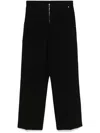 Dkny Womens High Rise Pocketed Wide Leg Pants In Black