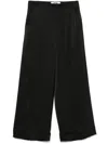 Dkny High-rise Wide-leg Jeans In Black