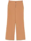 Dkny Wide-leg Trousers In Brown