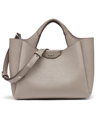 Dkny Willa Small Satchel Bag In Brown