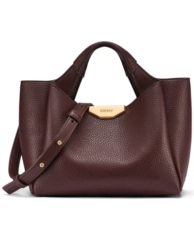 Dkny Willa Small Satchel Bag In Sangria