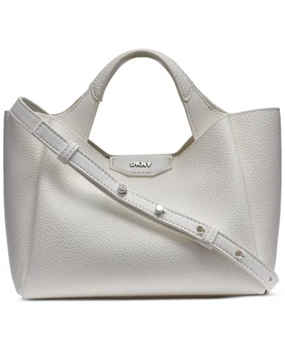 Dkny Willa Small Satchel Bag In Gray