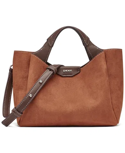 Dkny Willa Small Satchel In Brown