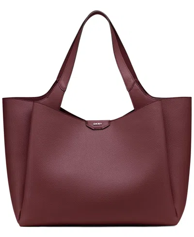 Dkny Willa Top Handle Tote In Red