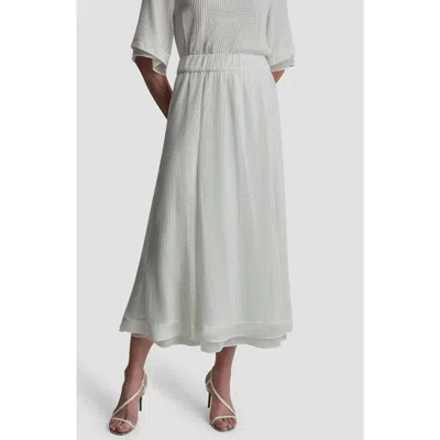 Dkny Windowpane A-line Skirt In Gray