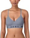 Dkny Women's Cozy Boyfriend Wirefree Bra, Dk4518 In Gray