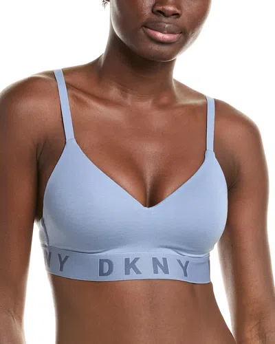 Dkny Wirefree Push-up Bra In Blue