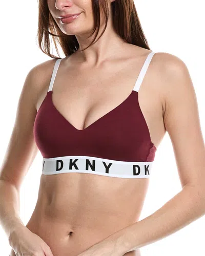 Dkny Wirefree Push-up Bra In Brown