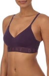 Dkny Wireless Push-up Bra In Plum Perfect