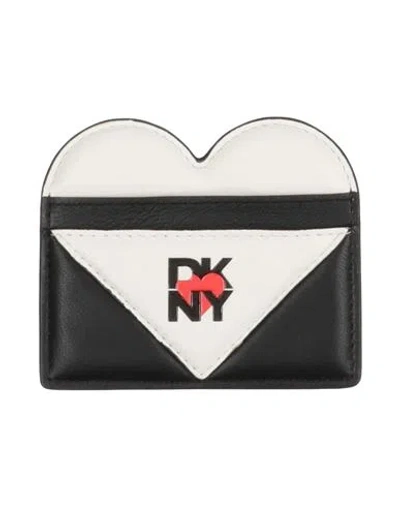 Dkny Woman Cardholder Black Size - Lambskin