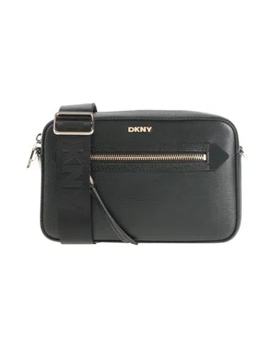 Dkny Woman Cross-body Bag Black Size - Cow Leather
