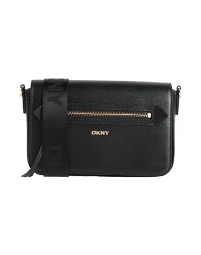 Dkny Woman Cross-body Bag Black Size - Cow Leather