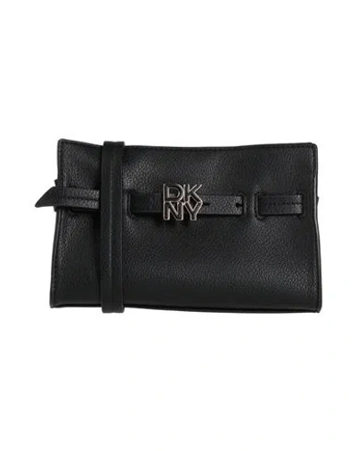 Dkny Woman Cross-body Bag Black Size - Cow Leather