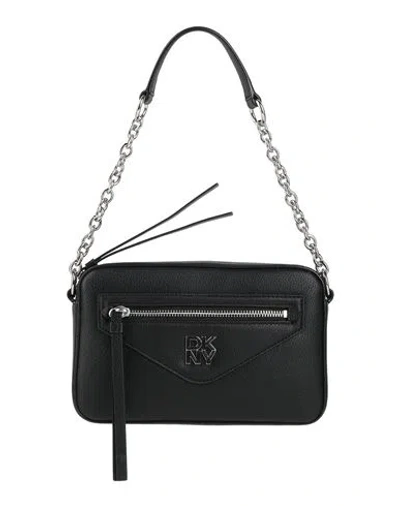 Dkny Woman Handbag Black Size - Cow Leather