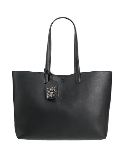 Dkny Woman Handbag Black Size - Cow Leather