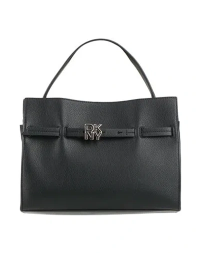 Dkny Woman Handbag Black Size - Cow Leather