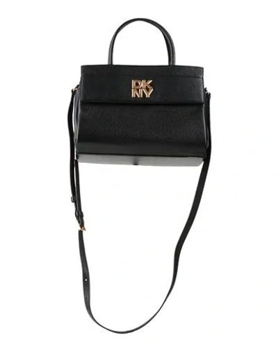 Dkny Woman Handbag Black Size - Cow Leather