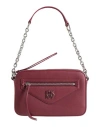 Dkny Woman Handbag Burgundy Size - Cow Leather In Red