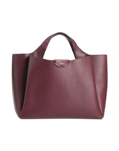 Dkny Woman Handbag Burgundy Size - Polyurethane
