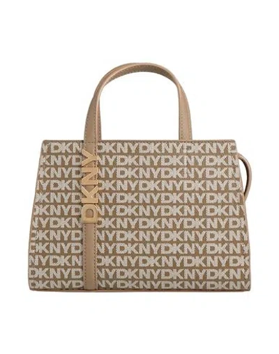 Dkny Woman Handbag Light Brown Size - Pvc - Polyvinyl Chloride In Sand