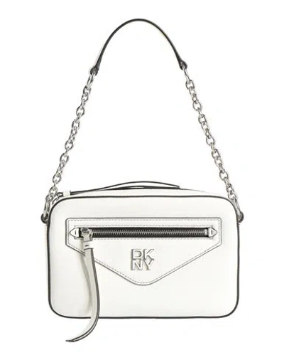 Dkny Woman Handbag White Size - Cow Leather