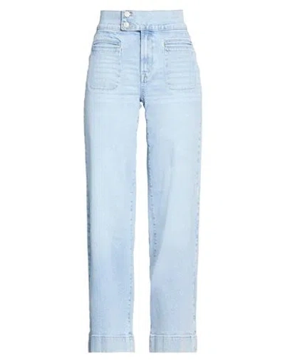 Dkny Woman Jeans Blue Size 30 Cotton, Elastane