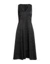 Dkny Woman Midi Dress Black Size 6 Polyester
