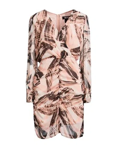 Dkny Woman Mini Dress Pink Size 8 Polyester, Recycled Polyester In Multi
