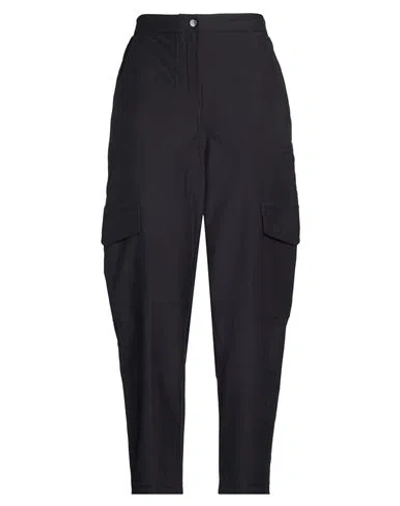 Dkny Woman Pants Black Size L Elastomultiester, Cotton, Elastane