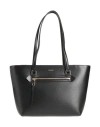 Dkny Woman Shoulder Bag Black Size - Cow Leather In Black