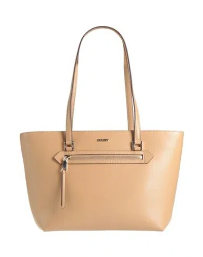 Dkny Woman Shoulder Bag Sand Size - Cow Leather