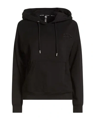 Dkny Woman Sweatshirt Black Size L Cotton, Polyester