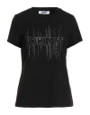 Dkny Woman T-shirt Black Size M Cotton, Modal, Elastane