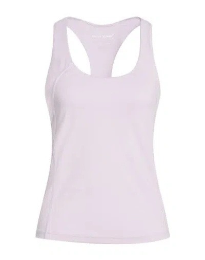 Dkny Woman Tank Top Lilac Size L Polyester, Elastane In White
