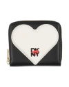 Dkny Woman Wallet Black Size - Lambskin