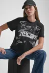 Dkny Embroidered 1989 Notebook Scribbles Graphic T-shirt In Black