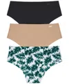 Dkny Litewear Cut Anywhere Assorted 3-pack Hipster Briefs