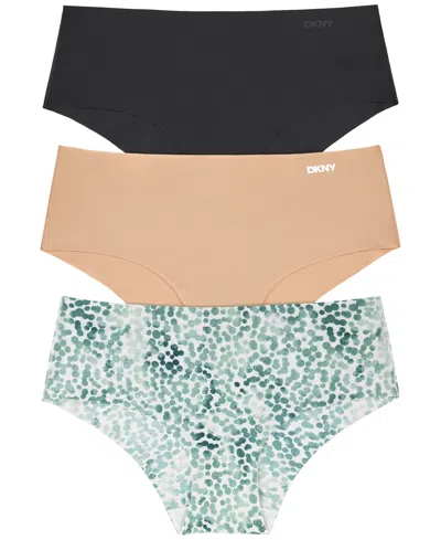 Dkny Women's 3-pk. Litewear Cut Anywear Hipster Underwear Dk5028bp3 In Multi