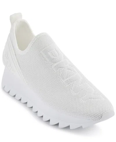 Dkny Women's Abbi Slip-on Sneakers In Bright White