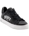 Dkny Women's Abeni Lace Up Low Top Sneakers In Black