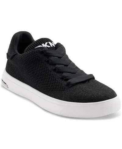Dkny Women's Abeni Lace-up Low-top Sneakers In Black