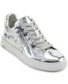 Dkny Women's Abeni Lace-up Low-top Sneakers In Silver