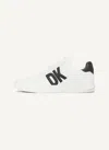Dkny Women's Abeni Lace Up Sneaker In Bright White/black