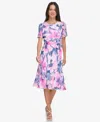 Dkny Women's Abstract-print Midi Dress