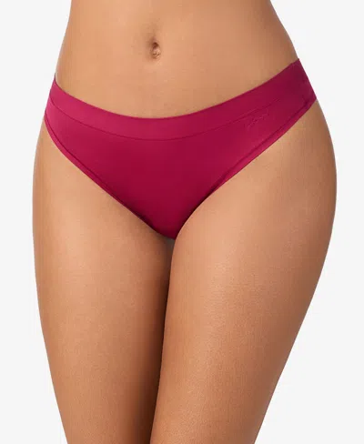 Dkny Women's Active Comfort Thong Dk8961 In Red