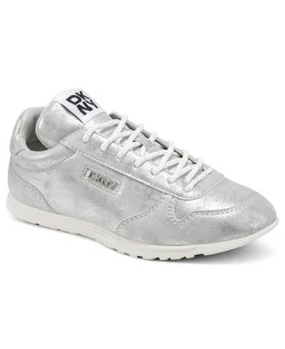 Dkny Women's Amanda Lace-up Sneakers In Silver