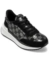 Dkny Women's Aranae Lace-up Sneakers In Black,nickel